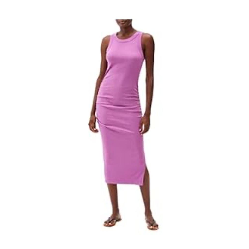 Michael Stars Wren Ultra Rib Midi dress purple